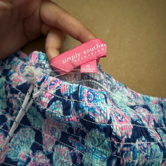 Simply Southern Pink and Blue Patterned Blouse Set - Picture 3 of 11